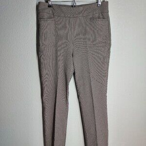 Chico's Women Twill Stretchy Straight Dress Pants Gray Size OR 4R
